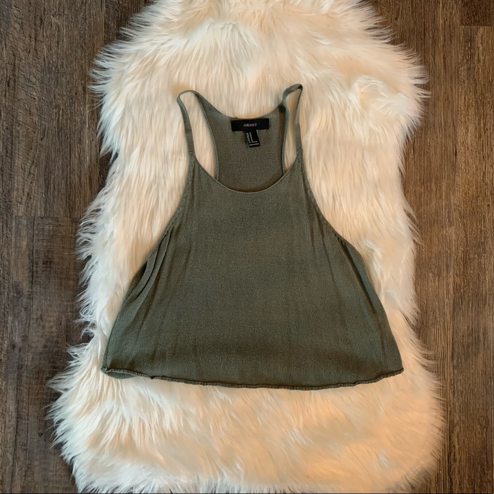 Forever 21 | Cropped Light Green | Cami Tank